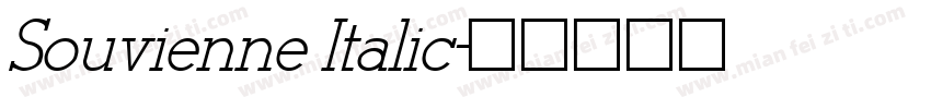 Souvienne Italic字体转换
